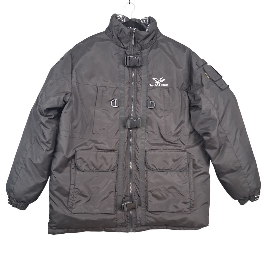 Triple FAT Goose Black Puffer Jacket Winter Coat TDW9100 Men's XXL Down Blend